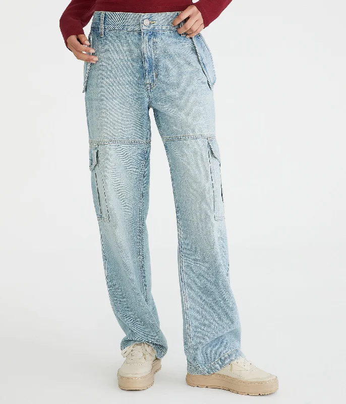 Aeropostale Low-Rise Cargo Jean