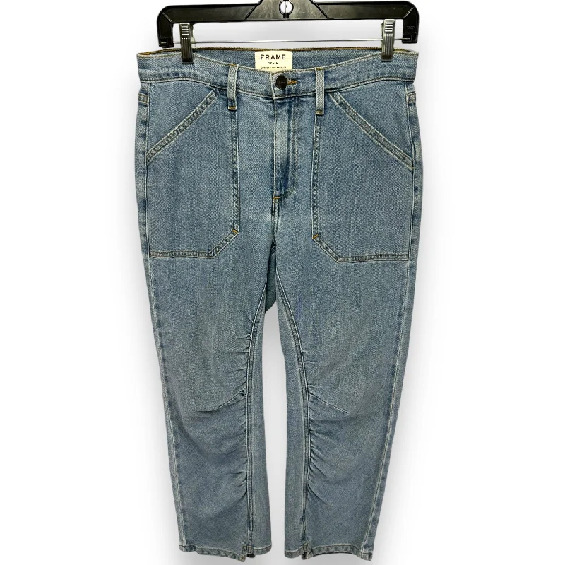 Jeans Boyfriend By Frame In Blue, Size: 4