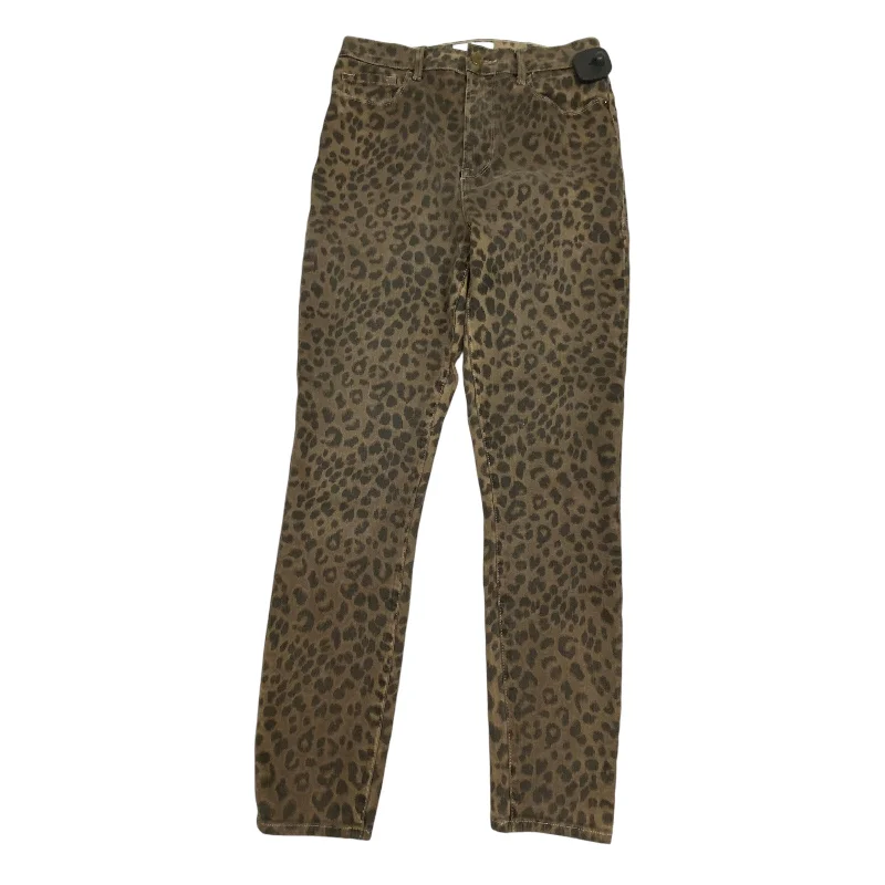 Jeans Skinny By Frame In Animal Print, Size: 6