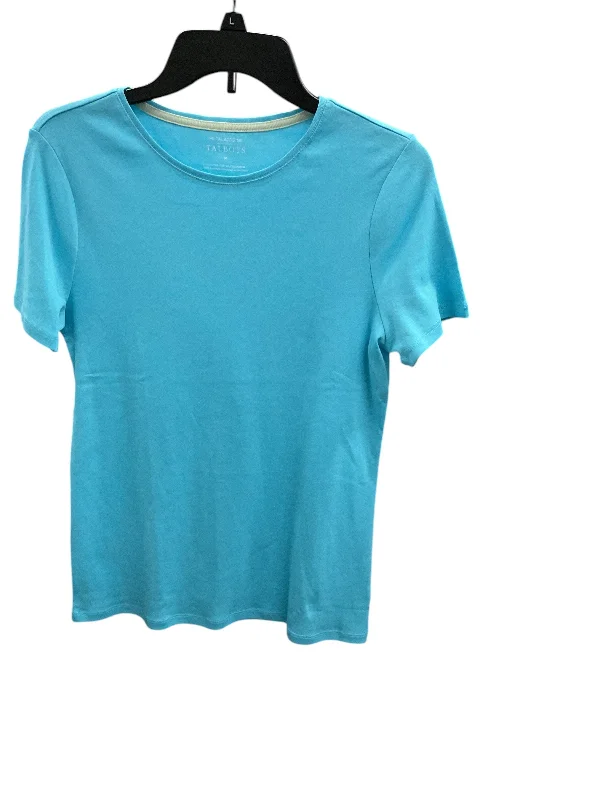 Top Short Sleeve Basic By Talbots In Blue, Size: M