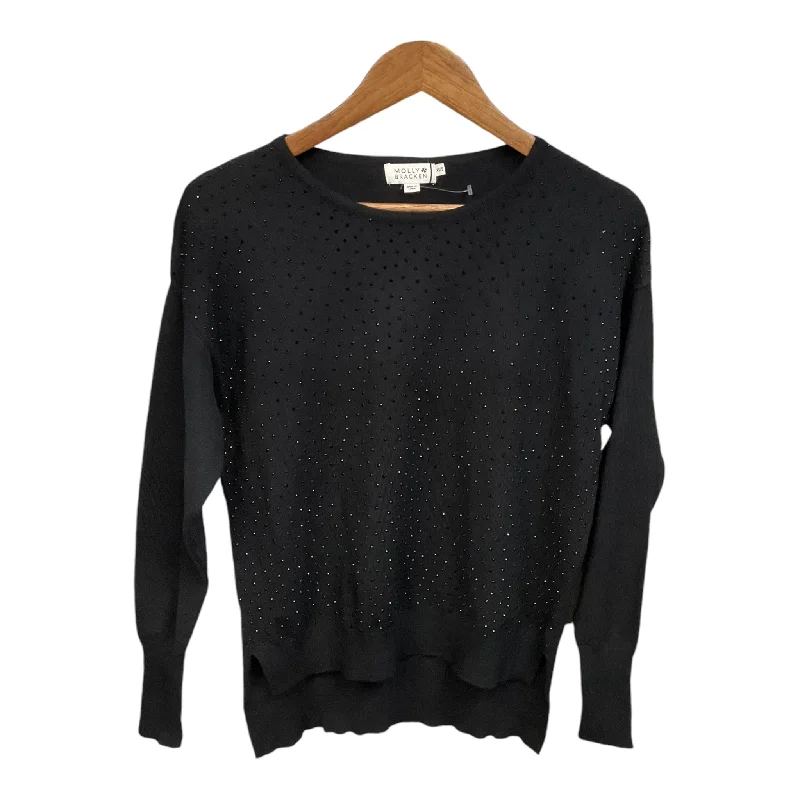 Top Long Sleeve By Molly Bracken In Black, Size: Xs