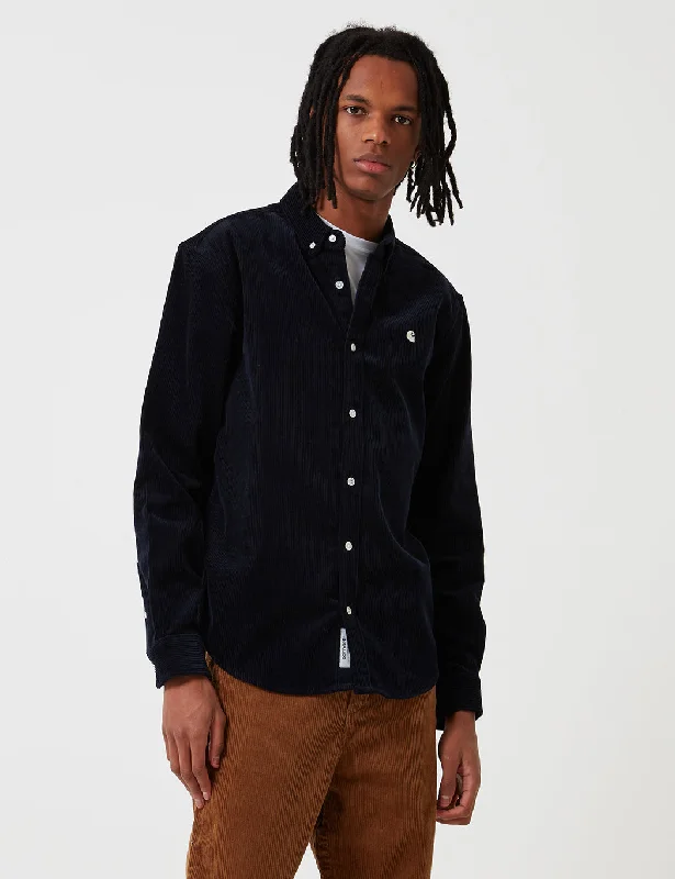 Carhartt-WIP Madison Cord Shirt - Dark Navy Blue/Wax