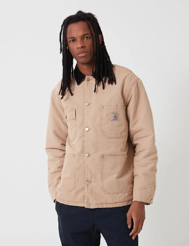 Carhartt-WIP OG Chore Coat (Organic Cotton) - Dusty Hamilton Brown/Black