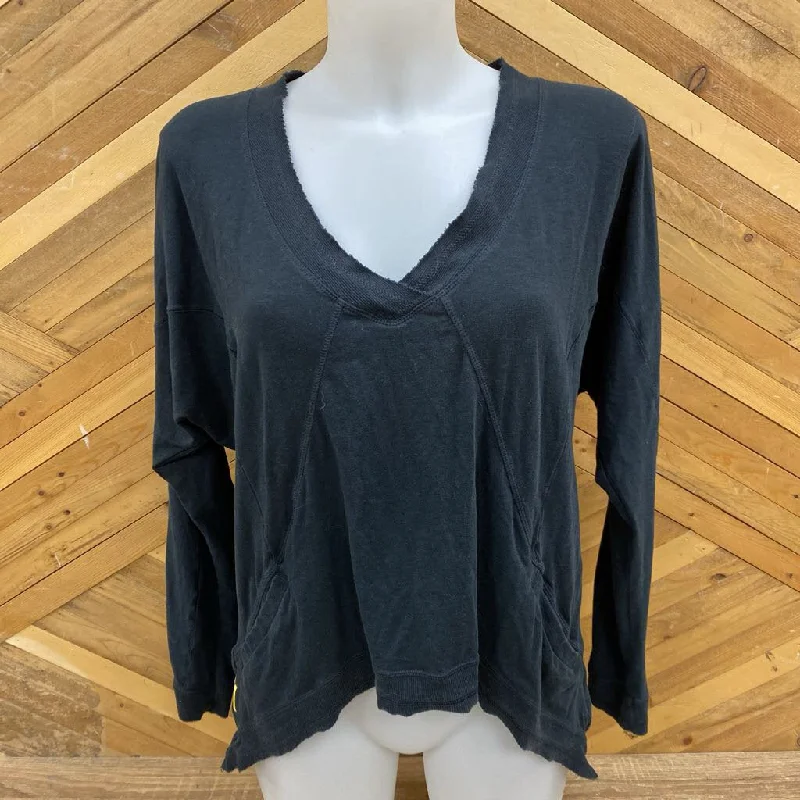 Lole - Women's V-Neck Top - MSRP comp $89: Black-women-XS