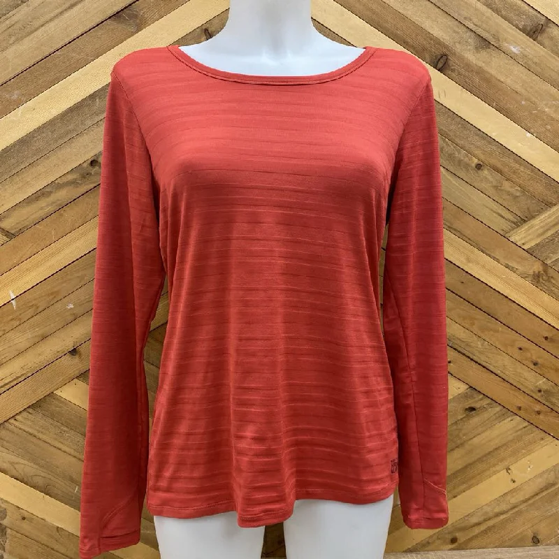 Mountain Hardwear - Women's L/S Top - MSRP $75: Orange Red -women-MD