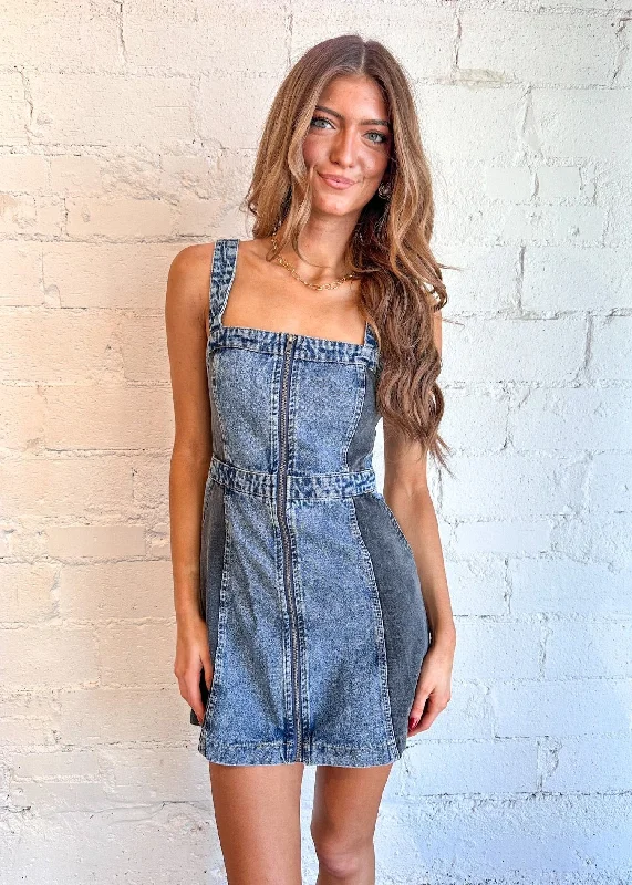 Washed Denim Dress