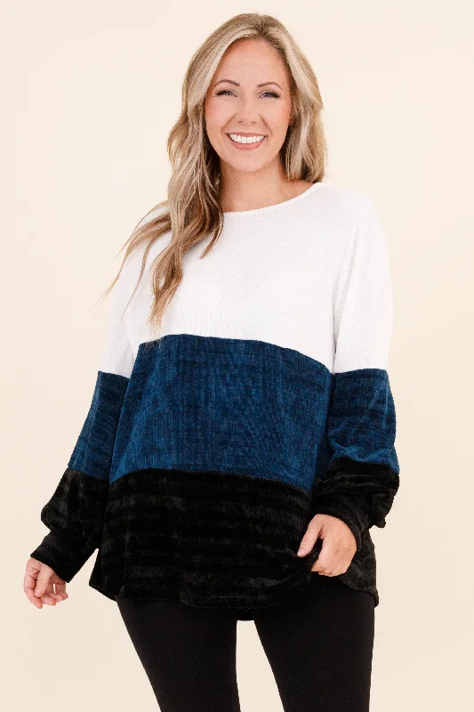 Remarkable Talents Sweater, Ivory Navy