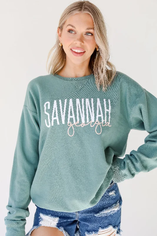 Savannah Georgia Script Sweatshirt