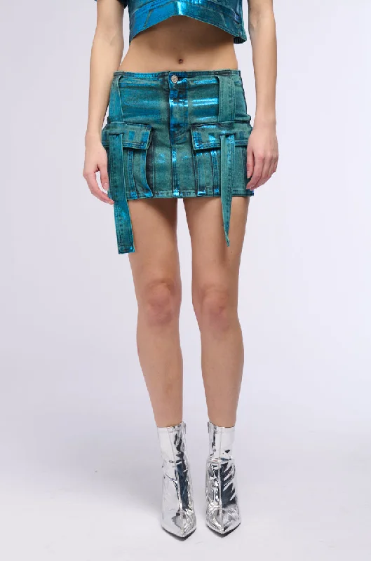 VIENNA MINERAL WASH MINI SKIRT